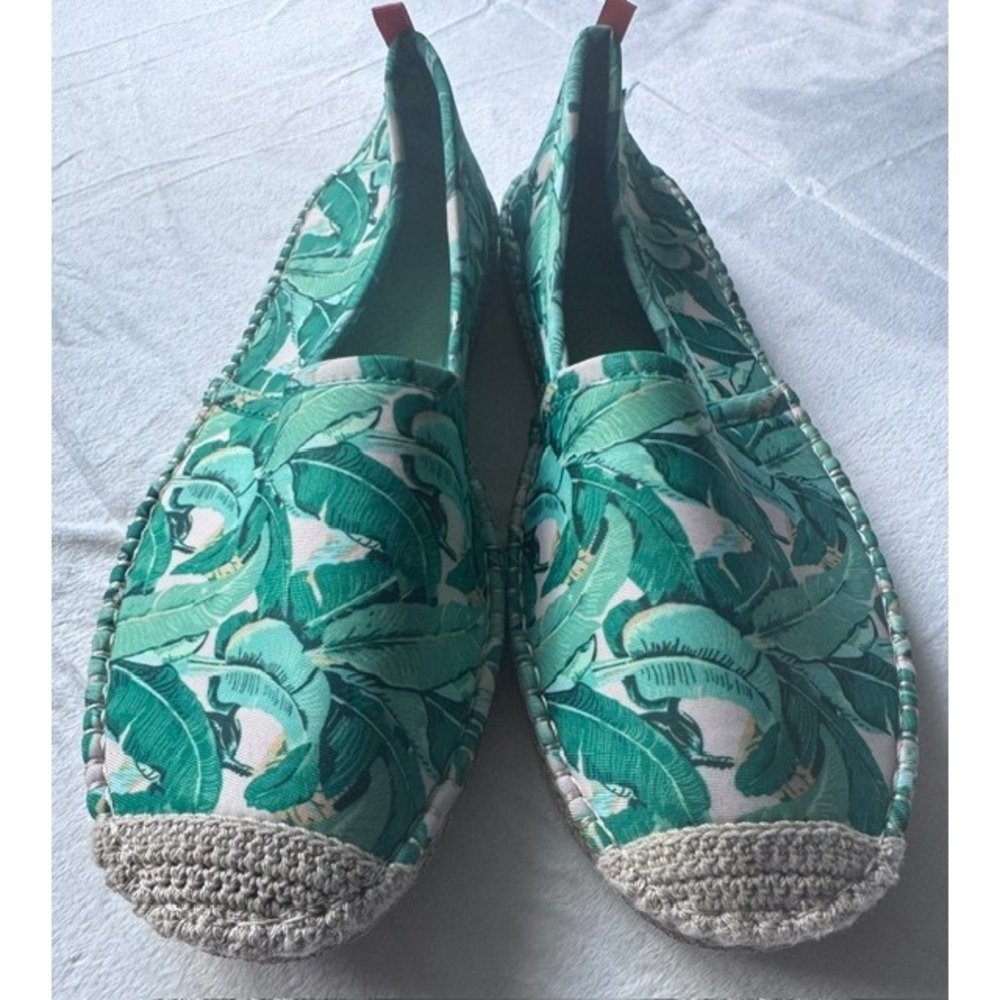 Sea Star Beachwear Tropical Banana Leaf Espadrille Water Shoes Green Womens 11